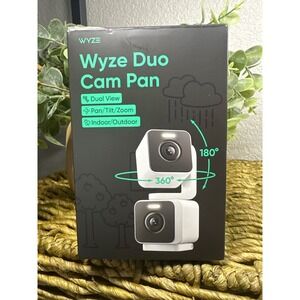 Wyze Duo Cam Pan 2K Smart Indoor Outdoor Security Camera White WYZEC-DUO-WH